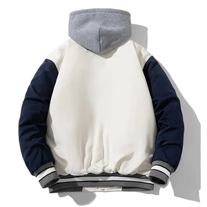 Best Price Women's Varsity Jacket Casual Wear Quick Dry Breathable Material Solid Pattern Stand Collar <b>Wool</b> Bulk Quantity <b>Dye</b> - Product Image 2