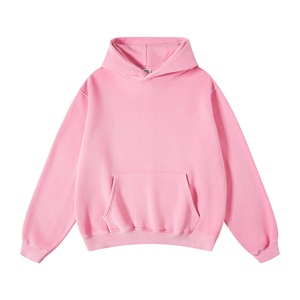 Baggy Loose Big Body Hoodies Couleurs vives Boxy Taille Sweat à capuche régulier Double couches Polaire Intérieur Sweat à capuche d'hiver - Product Image 3