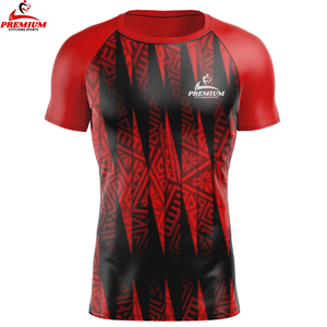 เสื้อยืดรัดรูปแขนสั้นสำหรับผู้ชายเสื้อยืดอัดเข้ารูปแบบพรีเมี่ยม - Product Image 4