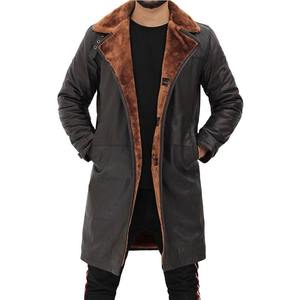 Manteau long imperméable en cuir de mouton véritable fait main pour homme 2026 – Vêtement d'extérieur d'hiver le plus vendu, design personnalisé, sans manches - Product Image 4
