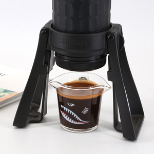 Mini échelle tasse Triple pichet Barista avec poignée verseur verre crémier cruche requin imprimé motif expresso tasse à mesurer - Product Image 5