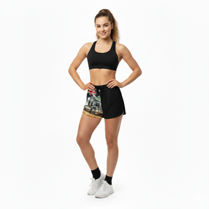 Short de rugby unisexe conçu sur mesure Short de football à impression numérique bicolore avec fermeture éclair respirant à séchage rapide 100% polyester - Product Image 6