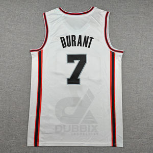 Venta al por Mayor de Ropa para Hombre Nueva Colección 2025 # Camiseta de Baloncesto de Kevin Durant de los Houston, Número 7, Roja, Bordada, Estilo Swingman - Product Image 6