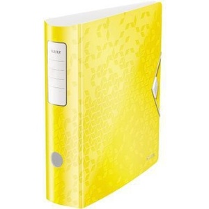 Yellow 82mm <b>A4</b> Leitz Active WOW Polyfoam File <b>Folder</b> Accessory - Product Image 1
