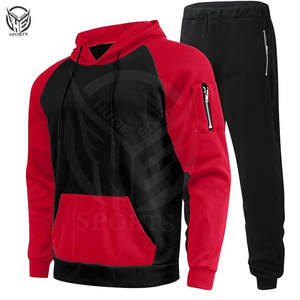 Conjunto Deportivo Informal de Invierno para Hombre, Sudadera con Capucha Personalizada, Color Sólido, Ligero, 100% Poliéster, Alta Calidad - Product Image 1