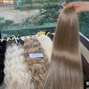 Fábrica de pelo caliente todos los colores extensiones a granel al por mayor crudo vietnamita humano Premium recto - Product Image 1