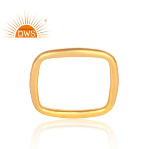 Anillo de plata esterlina chapado en oro de 18 quilates hecho a mano, joyería personalizada para mujer, regalo para ella - Product Image 4