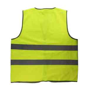 Gran oferta, chaleco de seguridad reflectante, ropa de trabajo Unisex para hombre, chaleco reflectante sin mangas, chaleco de seguridad de alta visibilidad de Color personalizado - Product Image 2