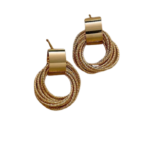 2026 diciembre oro perla grande y latón Boho joyería y accesorios Bielorrusia pendientes redondos de colores joyería - Product Image 6