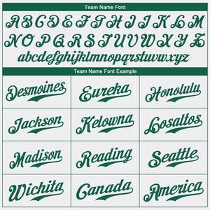 เสื้อเบสบอลแท้สีขาวสีเขียวเคลลี่สีเทาอ่อนออกแบบได้ตามต้องการ - Product Image 6