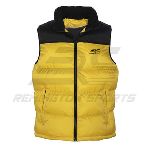 Chaqueta acolchada impermeable personalizada de invierno informal al por mayor, chaleco acolchado de talla grande, chaqueta sin mangas, chaleco acolchado para hombre - Product Image 3