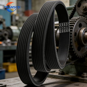 حزام مروحة ناقل الحركة 5PK980 لمحركات فولفو وإيسوزو 4JA1 4JB1 KTA38، حزام قيادة السيارة بالجملة من المصنع - Product Image 1