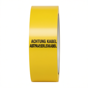 Ruban d'avertissement imprimé pour l'installation de câbles à fibres optiques multicouches jaunes de 40 mm de large et 250 m de long, pour usage bureautique - Product Image 3