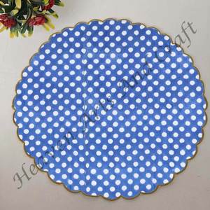 Handmade Printed Modern Round Table Napkin 100% Cotton Unique Design for <b>Airplane</b>, Hotels and Home Use EN103 - Product Image 3