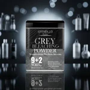 Poudre décolorante grise Erreelle Italia 9+2 500g sans rougeurs ni orange, permanente pour tous types de cheveux, usage professionnel en salon - Product Image 2
