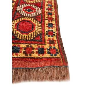 Alfombra Kiaan de Lana Anudada a Mano de Gran Tamaño, Paem-64, Rojo Naranja, Geométrica Abstracta, Rectangular, para Pasillo, Entrada, Sala de Estar - Product Image 4