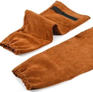 Manchons de soudage en cuir de vachette, durables, ignifuges, imperméables, pour usage industriel, protection des mains, couleur personnalisée, fabricant - Product Image 2