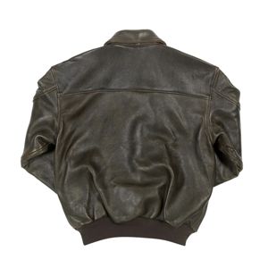 เสื้อแจ็กเก็ตหนังสำหรับผู้ชายอบอุ่นและมีสไตล์ที่มีรูปลักษณ์นักบินวินเทจและโครงสร้างที่ทนทาน-เหมาะสำหรับสวมใส่ในชีวิตประจำวัน - Product Image 4