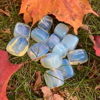 Großhandel Export Natürlicher Opalit Trommelsteine 2-3cm Himmelblau Liebe Feng Shui Heilung Poliert Langlebig Meditation Reiki Energiearbeit