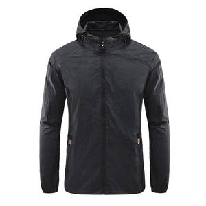 Outdoor Quick Dry Sun-protective Breathable <b>Thin</b> <b>Jacket</b> <b>Men</b> Hiking Fishing Cycling Hooded Gym Sport Windbreaker - Product Image 3