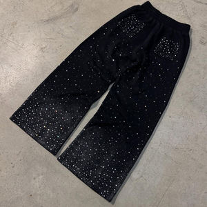 Venta al por mayor ácido lavado pantalones de chándal de los hombres de alta calidad pantalones de chándal con bolsillos logotipo personalizado pantalones de chándal para los hombres - Product Image 3