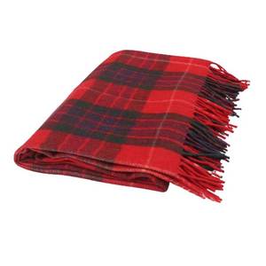 Manta de lana roja de primera calidad de Faser Soft, Heavyweight Throw Ideal para regalar o usar en el hogar - Product Image 1