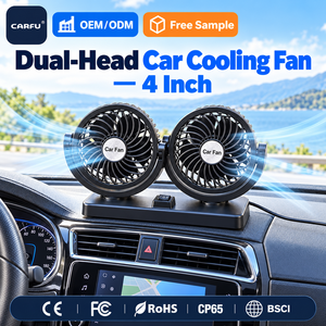 Ventilatore per Auto a Doppia Testa Personalizzato all'Ingrosso, 5V 12V 24V, Ventilatore di Raffreddamento a Due Velocità Regolabili per Cruscotto Auto, SUV, Camion, <span class=keywords><strong>Furgone</strong></span>, Interni Veicoli - Product Image 1