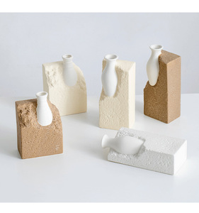 Porte-livres créatif en céramique, vase décoratif, porte-livres moderne, vase à fleurs, support de <span class=keywords><strong>livre</strong></span>, ornements de bureau - Product Image 4