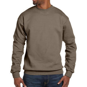 สเวตเตอร์คอกลมแขนยาวสำหรับผู้ชายและผู้หญิงเสื้อสเวตเตอร์แบบสวมหัวผ้าฝ้ายผสมสีพื้นสำหรับผู้ชาย - Product Image 4