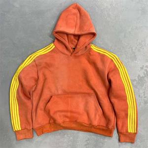 Sweat à capuche vintage 100% coton, fermeture éclair, lavage personnalisé, effet délavé, coupe ample pour homme, fabriqué par Hanger Impex - Product Image 1