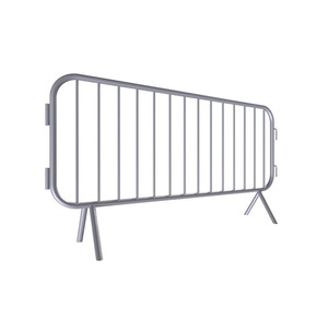 Barrière de sécurité de contrôle de foule de circulation routière en acier métallique portable facile à assembler temporaire personnalisée 1,1*2,2m - Product Image 4
