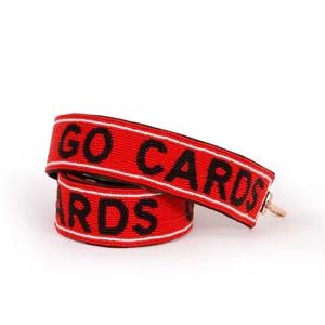 สายคล้องลูกปัดแก้วปักลายศิลปะสุดโดดเด่นสำหรับกระเป๋าแฟชั่นหรูหราทำมือสำหรับสุภาพสตรี ประดับคริสตัลและมุก - Product Image 3