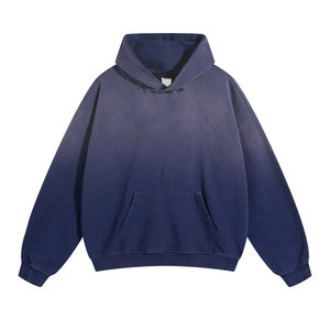 Sudadera con Capucha Extra Grande, Color Rosa, Teñida, 100% Algodón, Felpa Francesa, Diseño con Bolsillo, Unisex, Ropa de Otoño - Product Image 6