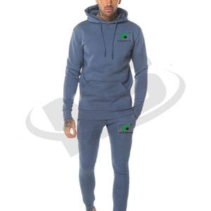 Survêtements d'hiver pour hommes, personnalisables avec impression OEM, ensemble jogging élégant deux pièces (hoodie et pantalon), vente en gros de vêtements de sport - Product Image 1