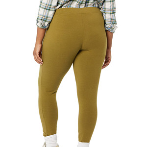 Leggings de sport respirants pour femmes, taille mi-haute, couleur personnalisée, taille élastique, leggings de yoga - Product Image 3