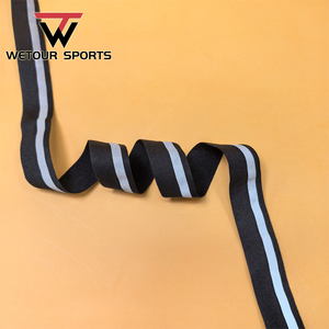 2cm gấp đến 1cm Nylon Spandex đàn hồi Webbing ban nhạc tráng với băng phản chiếu cho chạy xe đạp sportswears - Product Image 4