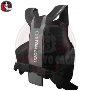 Protège-poitrine de boxe MMA noir, blanc, rouge, PVC, haute qualité, durable, couleurs personnalisées - Product Image 2