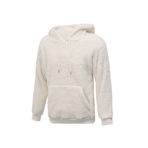 Sudadera con Capucha de Felpa Gruesa y Cálida para Hombre, Diseño de Bloques de Color, Bolsillo Personalizado, Estilo Sherpa, Venta al Por Mayor - Product Image 3