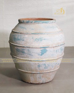 Atlantis AN023H73GR Pot de Jardin en Céramique Verte Galvanisé pour Grandes ou Petites Plantes Maison Mini Paysages Décor - Product Image 6