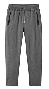 Nuevos pantalones de chándal informales de punto largos y finos de algodón de talla grande para hombre de verano con un patrón recto transpirable de cintura media - Product Image 6