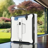 Robot de nettoyage de vitres carré intelligent avec double pulvérisation d'eau et planification automatique, compatible application TUYA
