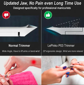 Tondeuse de manucure en acier inoxydable argenté de 5mm, coupe-cuticules pointus avec poussoir à cuticules, ensemble de pédicure - Product Image 4