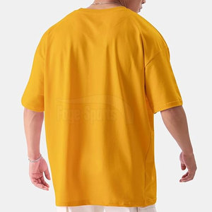 Vente en gros 100% coton Impression personnalisée T-shirts à épaules tombantes Vêtements pour hommes T-shirt à épaules tombantes - Product Image 3