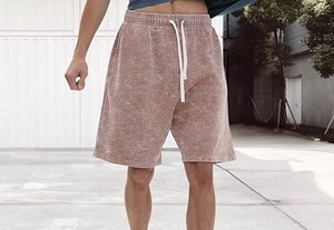 Wholesale Customized <b>Vintage</b> Sweat Shorts Blank Acid Wash Swim Beach <b>Trunks</b> Short Premium Quality Low Price Breathable - Product Image 4