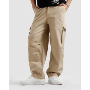 Pantalon cargo ample en coton 100% avec logo personnalisable, motif droit, décorations latérales à rayures colorées - Taille XL - Product Image 3