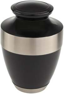 Urna Funeraria Negra Premium para Cenizas Humanas Adultas, Diseño Moderno, Urna Conmemorativa Hecha a Mano - Product Image 2