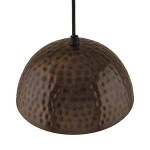 Colgante colgante de cobre de superficie brillante hecho a mano de alta calidad con diseño de forma redonda para sala de estar y decoración interior - Product Image 4