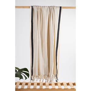 100% Cotton <b>Fabric</b> <b>Black</b> Loom Woven Peshtemal - Product Image 1