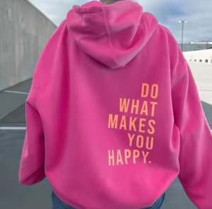 Jersey de manga larga personalizado para mujer, suéter con estampado de letras, nueva moda informal de talla grande, sudadera deportiva diaria con bolsillos para invierno - Product Image 1