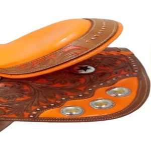 Cojín de asiento de jinete Western Comfort, almohadilla de asiento de cuero de espuma viscoelástica para montar a caballo, sillines de vaquero de Rancho absorbentes de golpes - Product Image 2